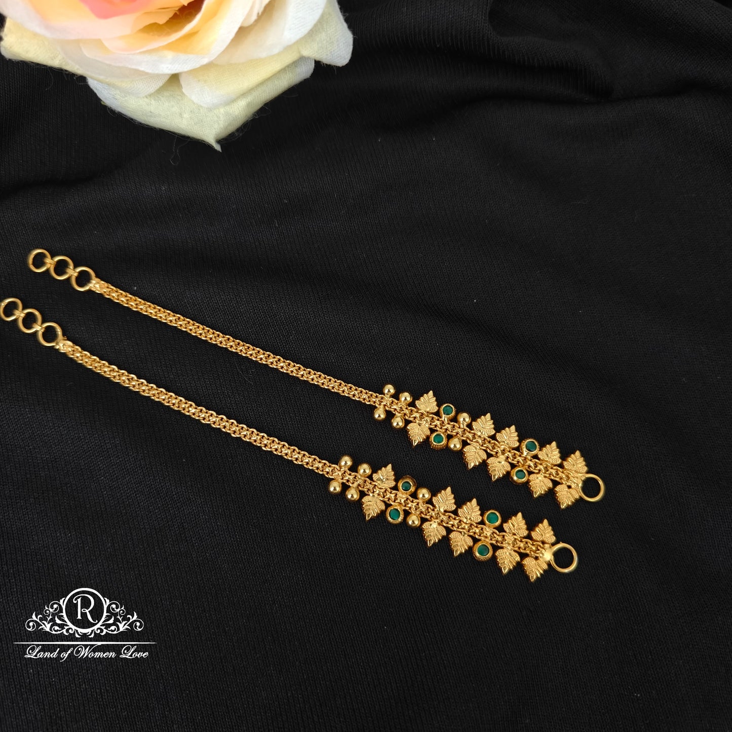 92.5 Silver Plain long Model Earchains-RCJR1147