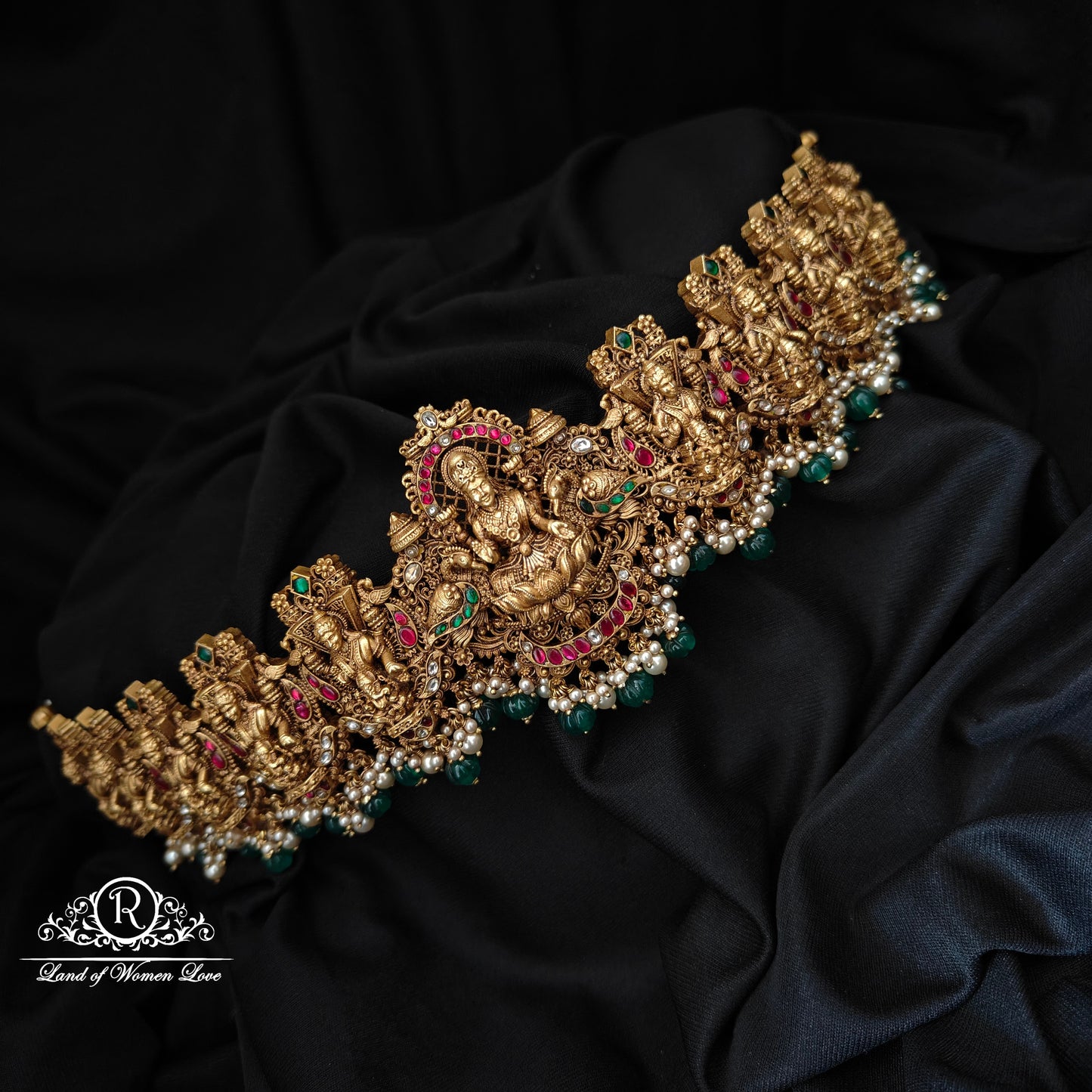 92.5-SILVER 3DDESGIN  LAKSHMI DEVI HIPBELT-RCAZ11