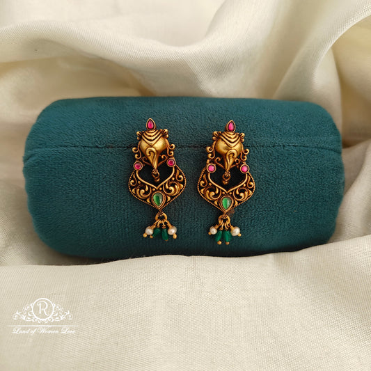 92.5 silver nakshi chandbali earrings -RCR220 tg