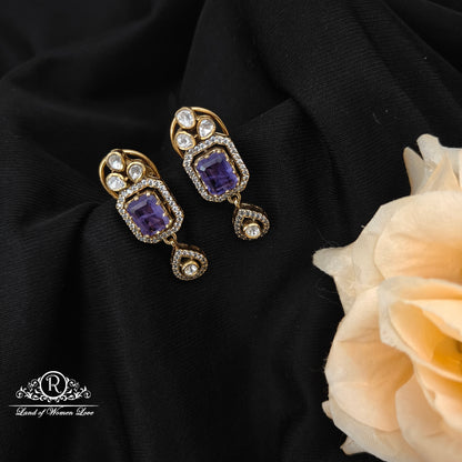 92.5 Silver Mossinate Earrings -RCMJ273
