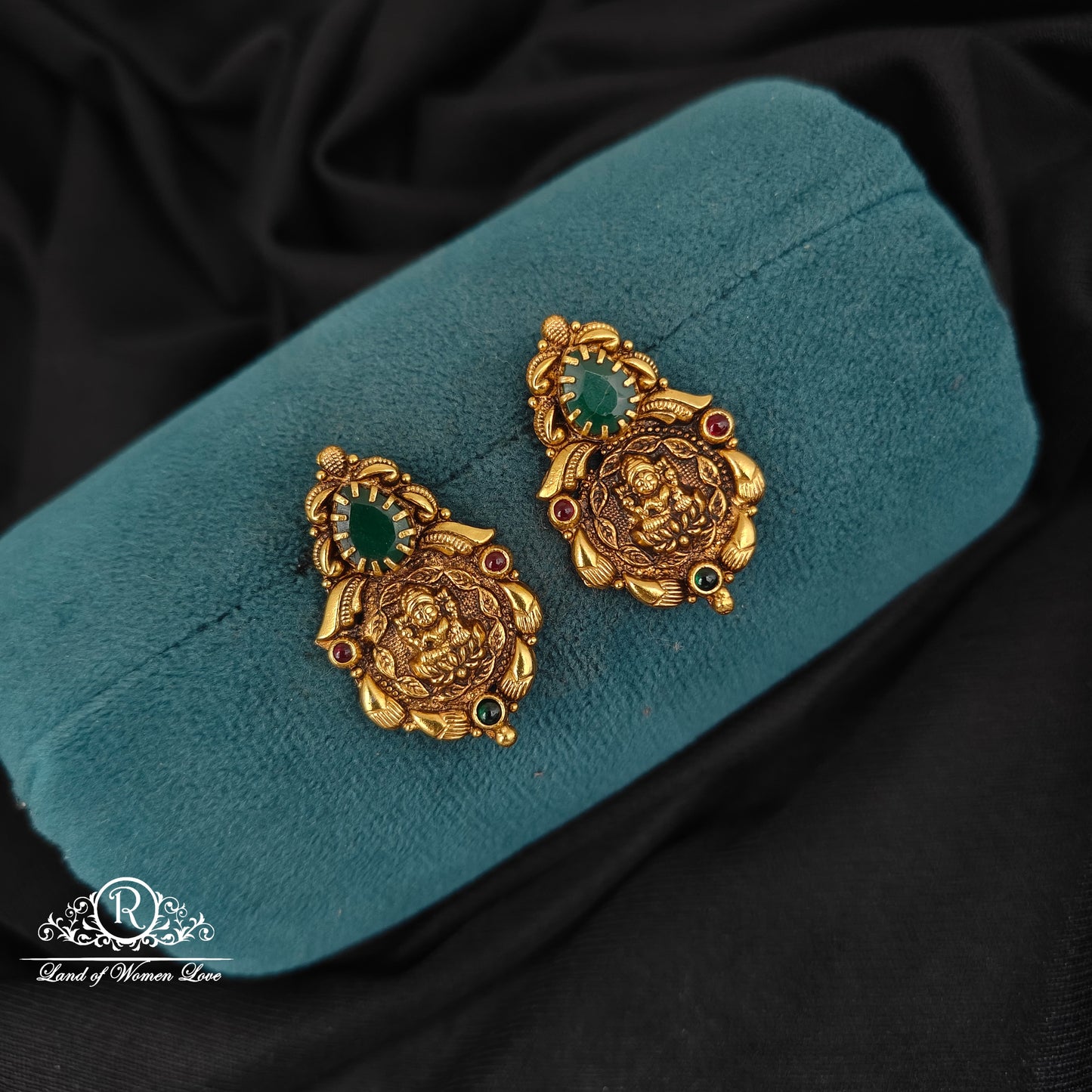 92.5-SILVER LAKSHMI DEVI EARRINGS-RCM1508