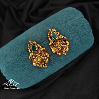 92.5-SILVER LAKSHMI DEVI EARRINGS-RCM1508