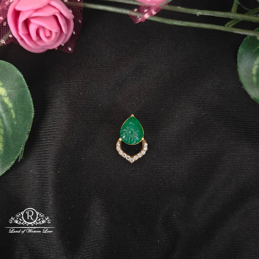 92.5-SILVER MOISSANITE SIDE LOCKET-RCMJ188