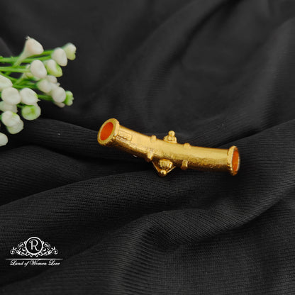 92.5 Silver With Gold Polish Bangle Top-RCR151