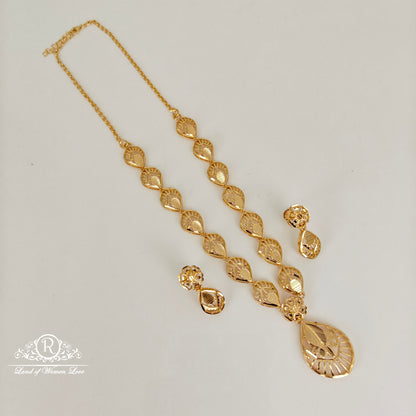 92.5 SILVER TURKEY  COLLECTION NECKLACE WITH EARRINGSSET-RCM1440