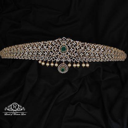 92.5 SILVER DIAMOND FINISHING HIPBELT  -RCZP09