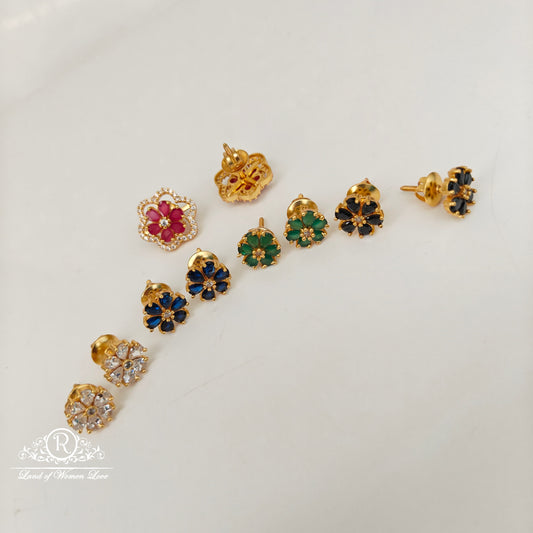 92.5 Silver Changble Model  Earrings-RCJR1112