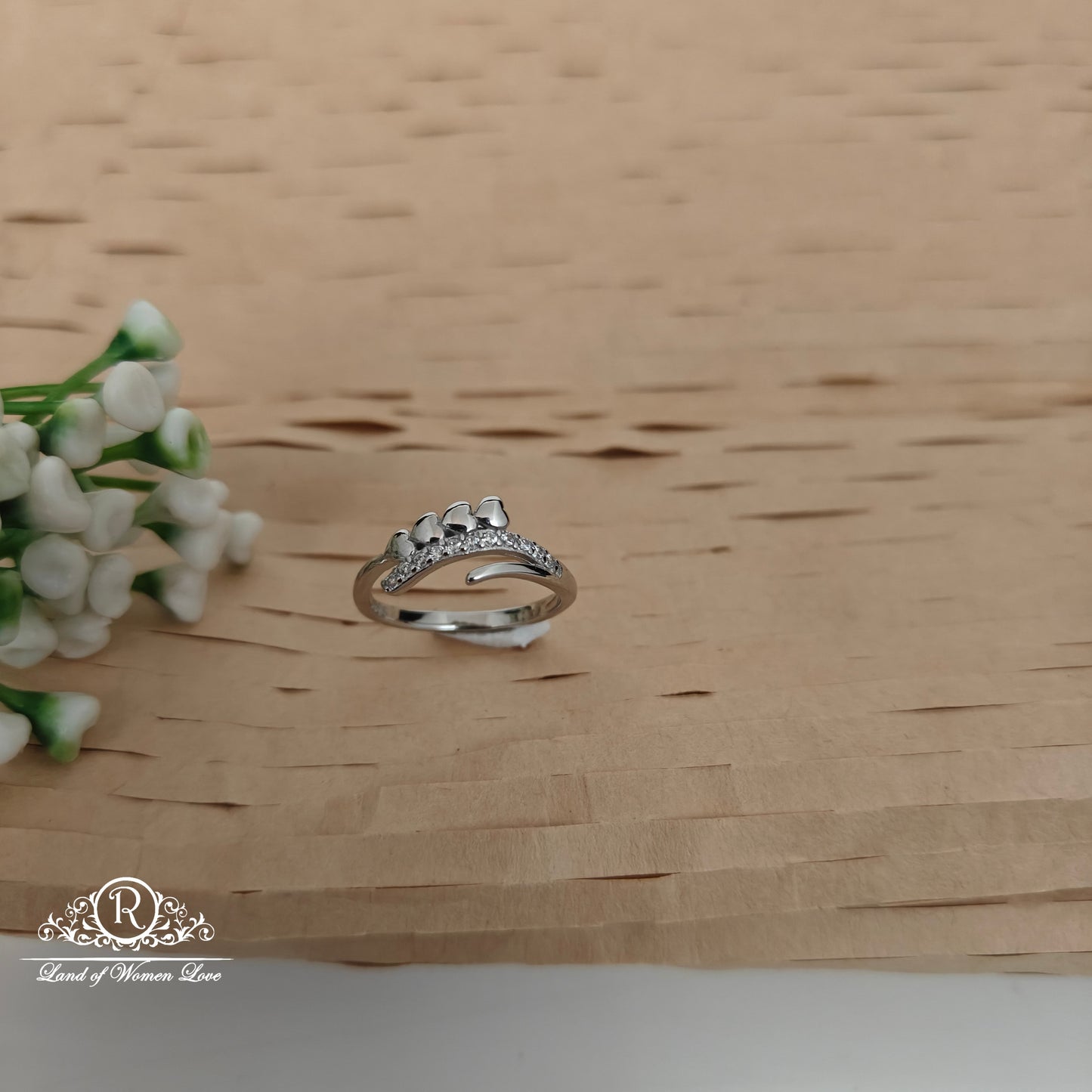 92.5 SILVER FANCY  FINGER RING -RCG336