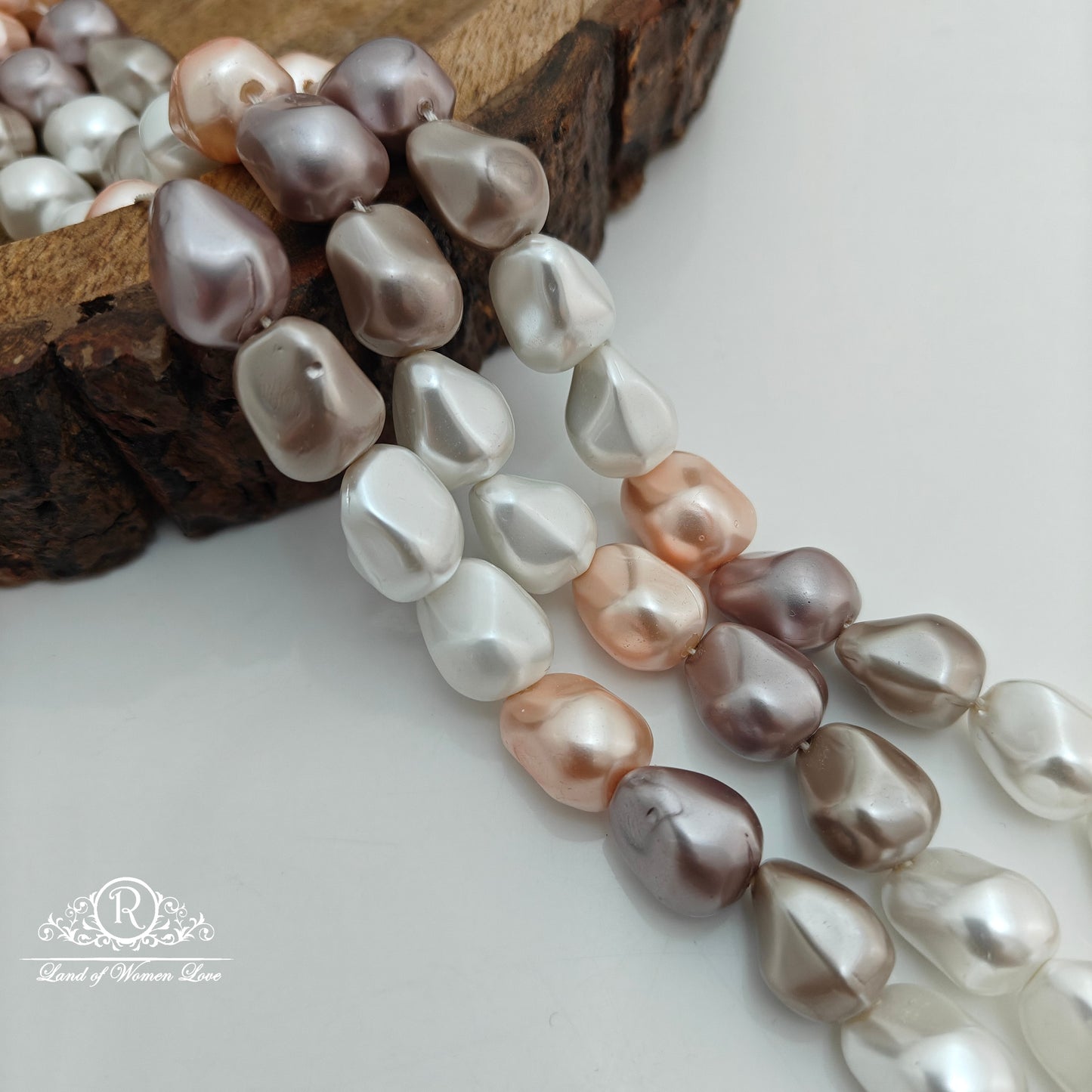 Freshwater baroque pearls-RCJM222
