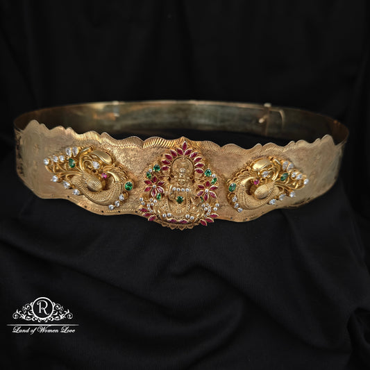92.5 Silver Lakshmi Devi hipbelt -RCH1110