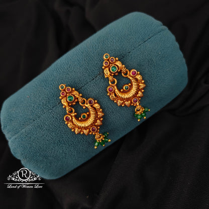 92.5 SILVER CHANDBALI EARRINGS-RCJR1046