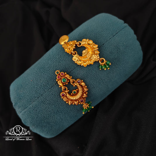 92.5 SILVER CHANDBALI EARRINGS-RCJR1046