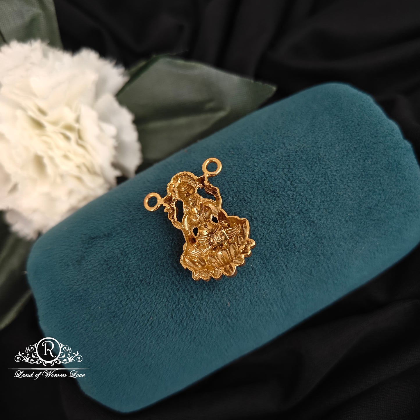 92.5-SILVER LAKSHMI DEVI MALA LOCKET -RCM1519