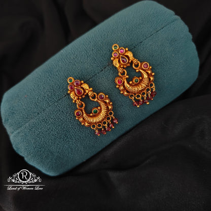 92.5 SILVER CHANDBALI EARRINGS-RCJR1040