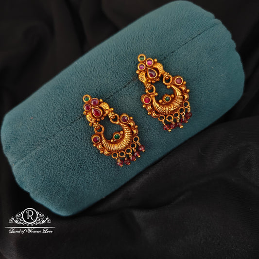 92.5 SILVER CHANDBALI EARRINGS-RCJR1040