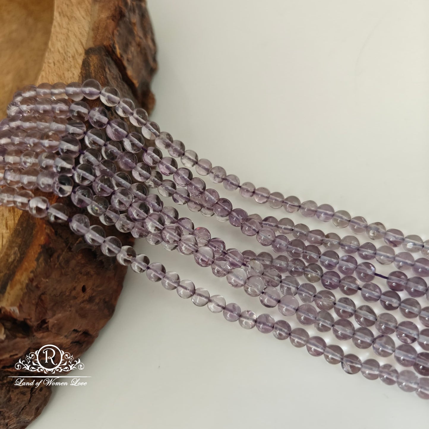 REAL  AMETHYST ROUND  BEADS-RCJM169