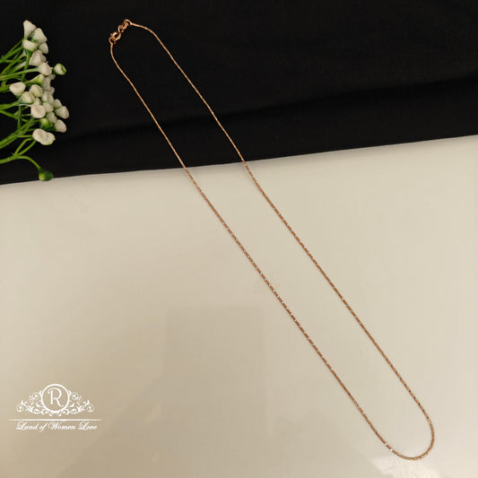 92.5 SILVER ROSE GOLD CHAIN-RCG359-7