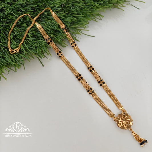 92.5 silver black beads with chain model-RCDS0662