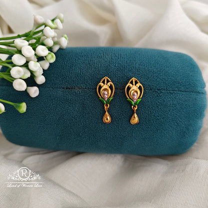 92.5 Ultra premium flower design earrings-RCR166