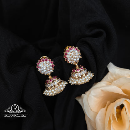 92.5 Silver Hand Made Jumkas-RCK316