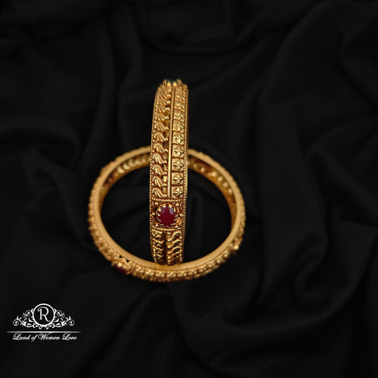 92.5 SILVER MANGO DESGIN BANGLES-RCM1426