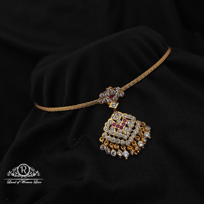 92.5 Silver nanu patti Necklace -RCK321