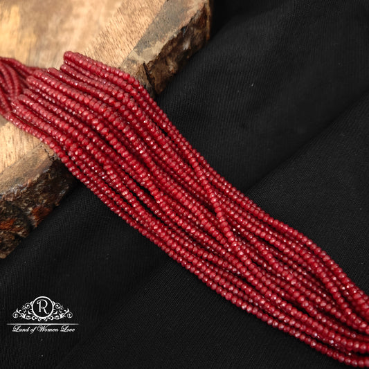 Red beads 2mm size-RCJM301