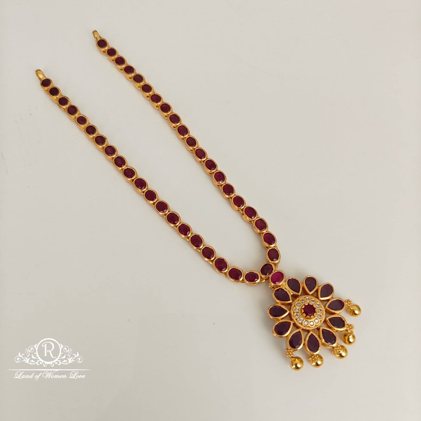 92.5 silver two side necklace set-RCL82