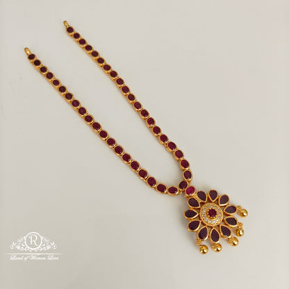 92.5 silver two side necklace set-RCL82