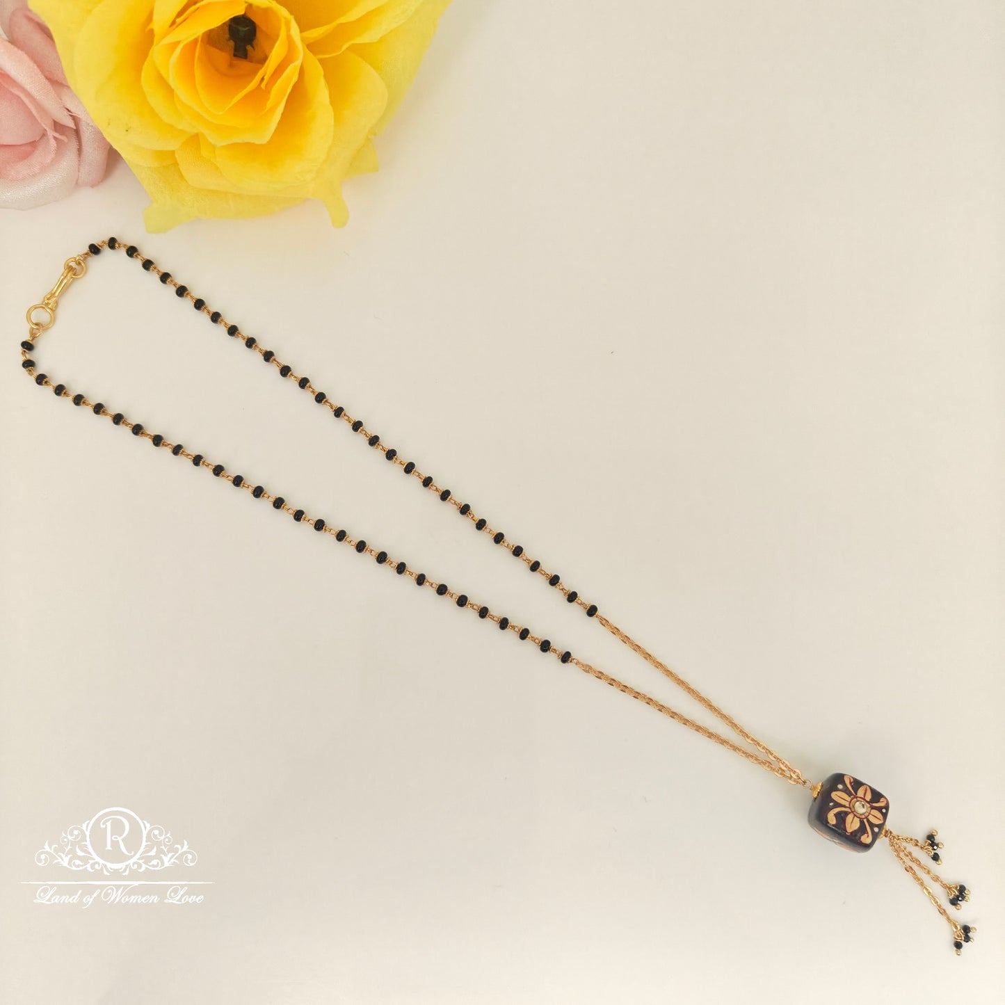 92.5 SILVER BLACK BEADS -RCH1239