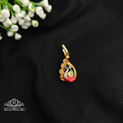 92.5 Silver Peacock Locket-RCR080