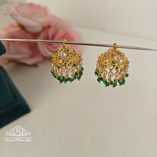 92.5 Silver changeable jumkas-RCBH023