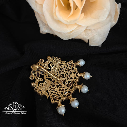 92.5 Silver Peacock Pendant -RCH1217