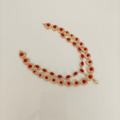 92.5-SILVER CORAL NECKLACE-RCDS016