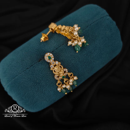 92.5 SILVER LAKSHMI DEVI EARRINGS-RCM1376