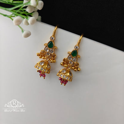 92.5 Silver Hook Model earrings-RCCP498