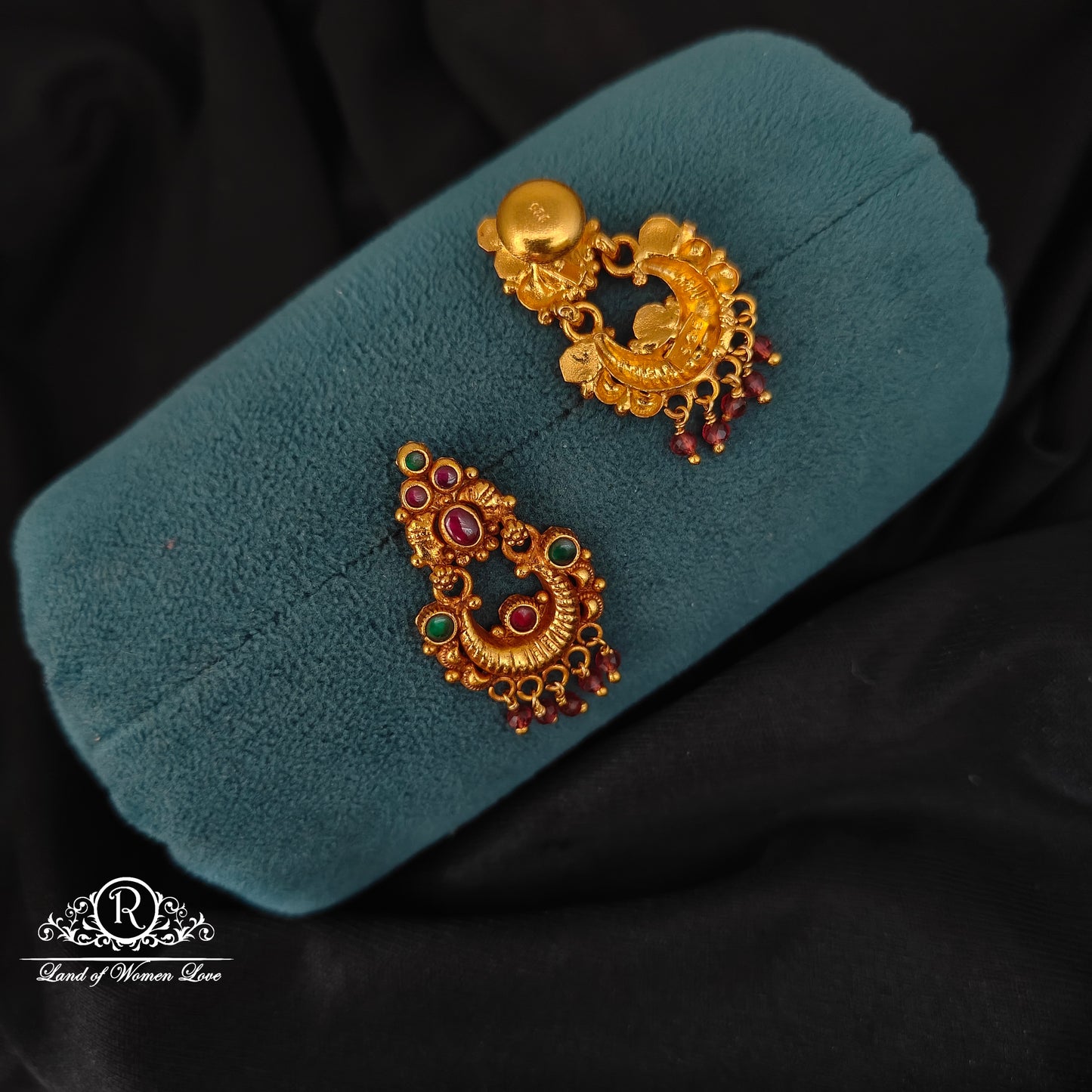 92.5 SILVER CHANDBALI EARRINGS-RCJR1042