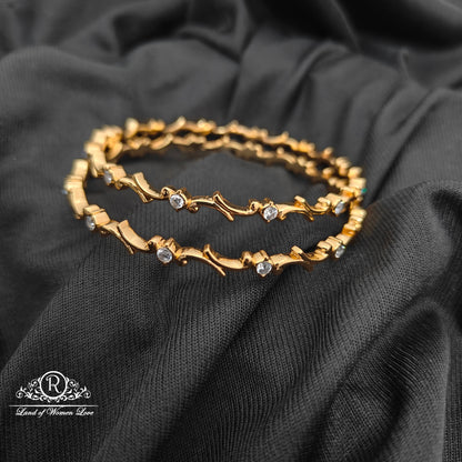 92.5 silver white stone bangles-RCM1630