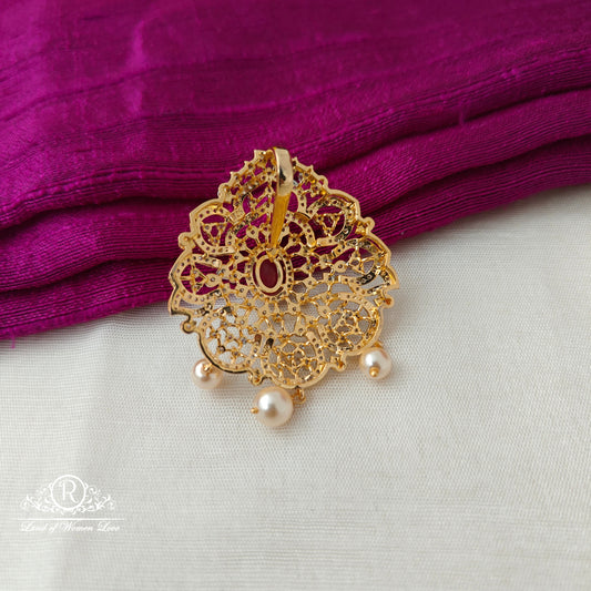 92.5 SILVER Diamond Finishing Pendant-RCSB010
