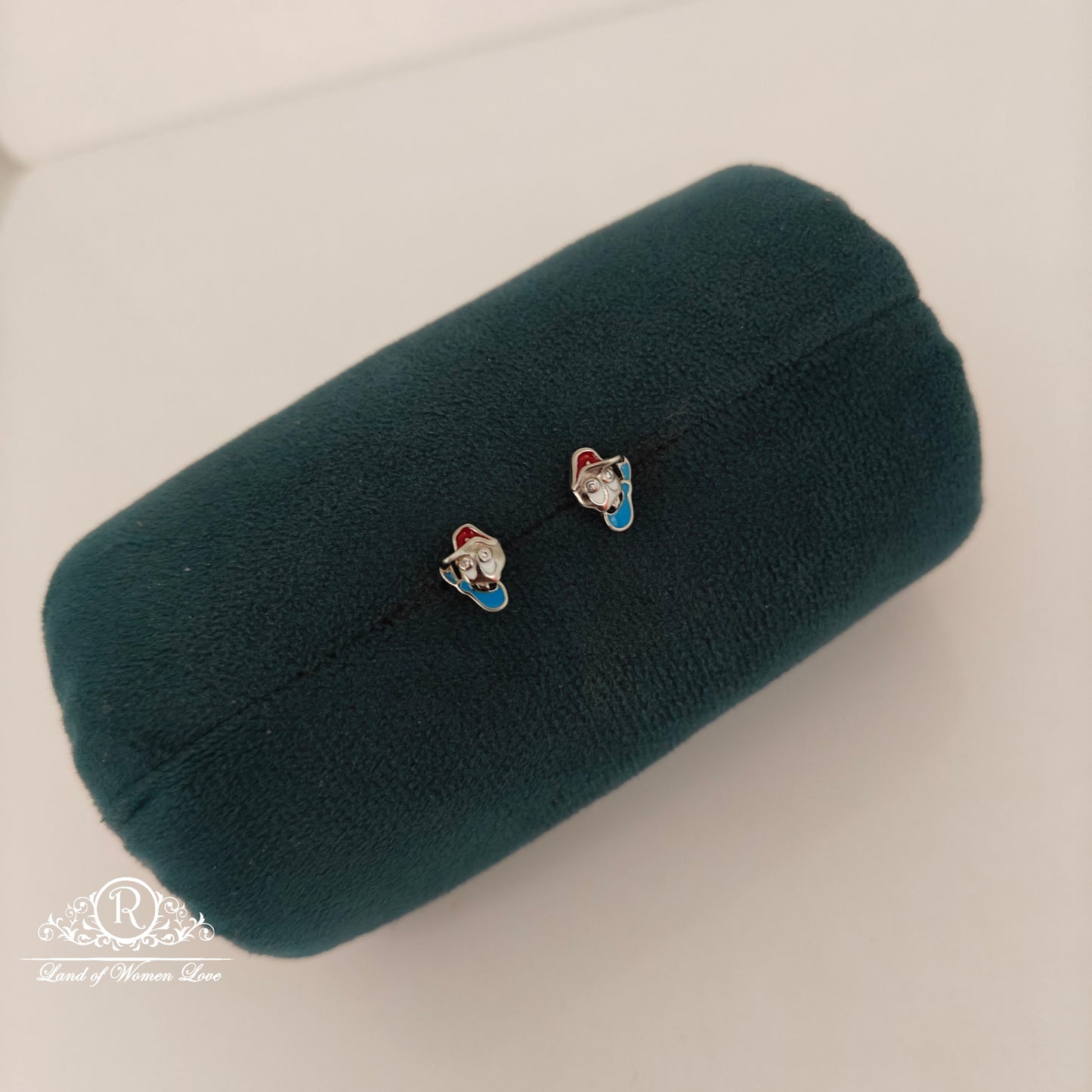 92.5 silver kids earrings-RCH1230