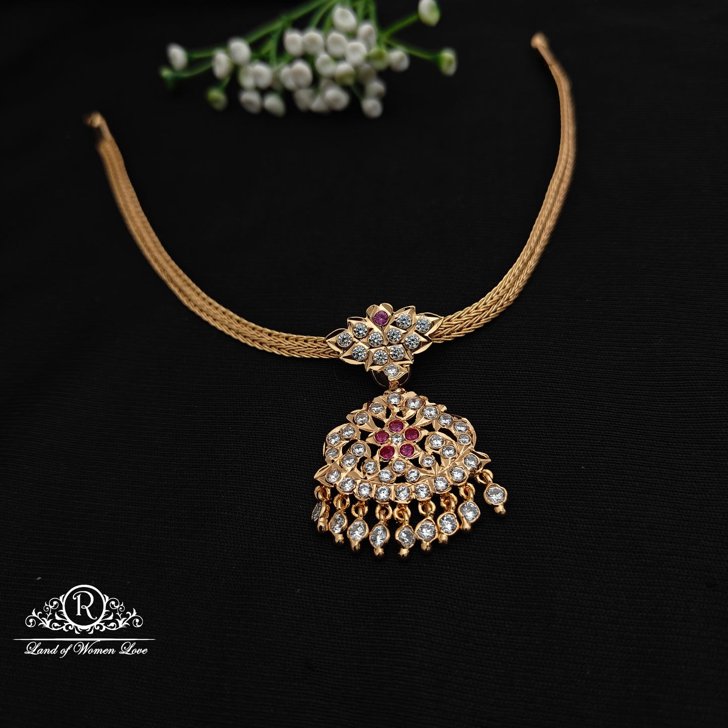 92.5 Silver Necklace-RCCP489