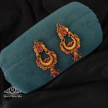 92.5 SILVER CHANDBALI EARRINGS-RCJR1039