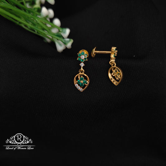 92.5 SILVER STONE EARRINGS-RCHD094