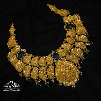 92.5 SILVER PEACOCK NECKLACE-RCM1370