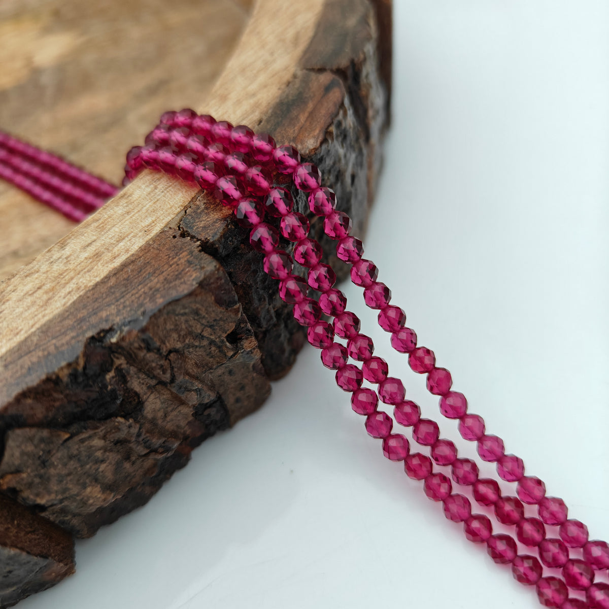 Ruby beads -RCJM380