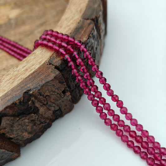 Ruby beads -RCJM380