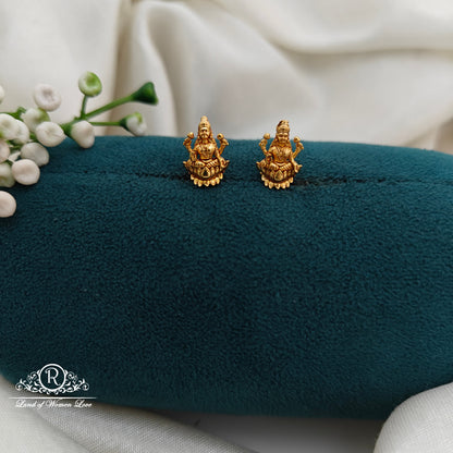 92.5 Silver Small Lakshmi Devi  Earrings-RCR022