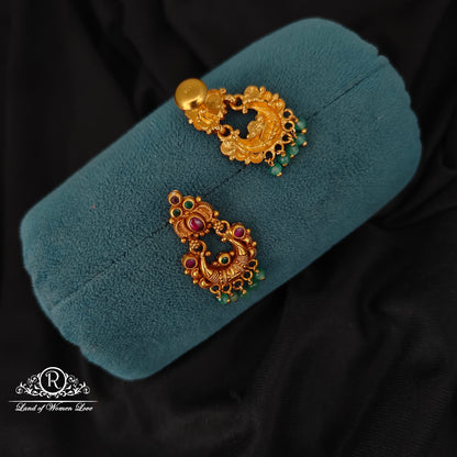 92.5 SILVER CHANDBALI EARRINGS-RCJR1054