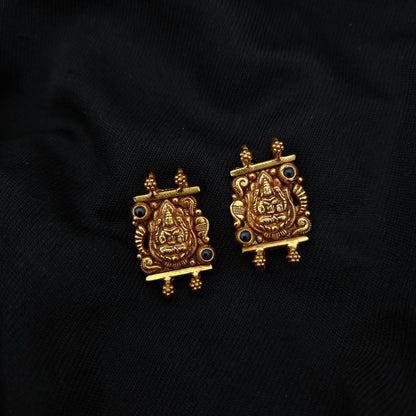 92.5-silver-with-gold-polish-Lakshmi devi desgin side locket-RCH1359