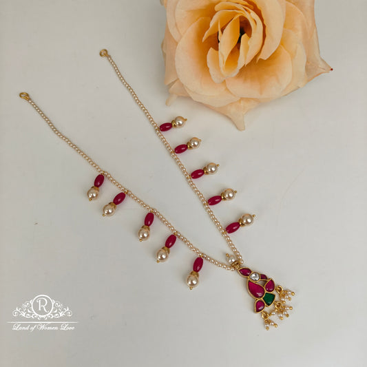 92.5 Silver pearl chocker-RCH1208